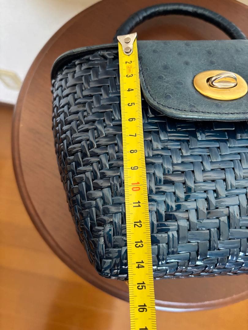 ☆capafカゴバック handmade in ITALY ネイビー