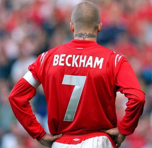 【新品・紙タグ付き】デビッド・ベッカム ＃７ イングランド代表 ２００４（A）