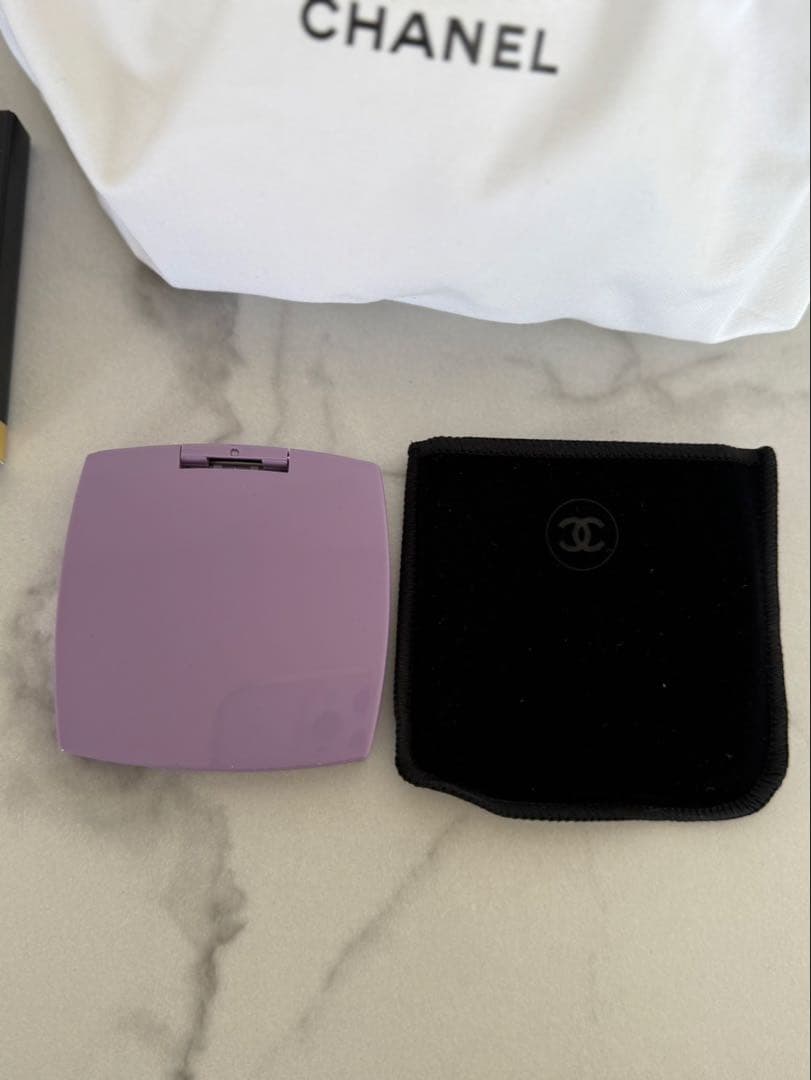 限定カラー CHANEL コンパクトミラー パープル 新品 未使用