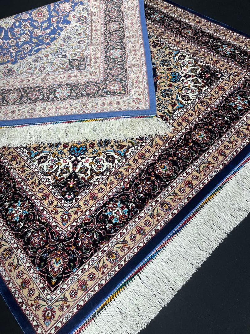 最高級 ペルシャ絨毯シルク イラン クム産 101×152cm 約225万ノット