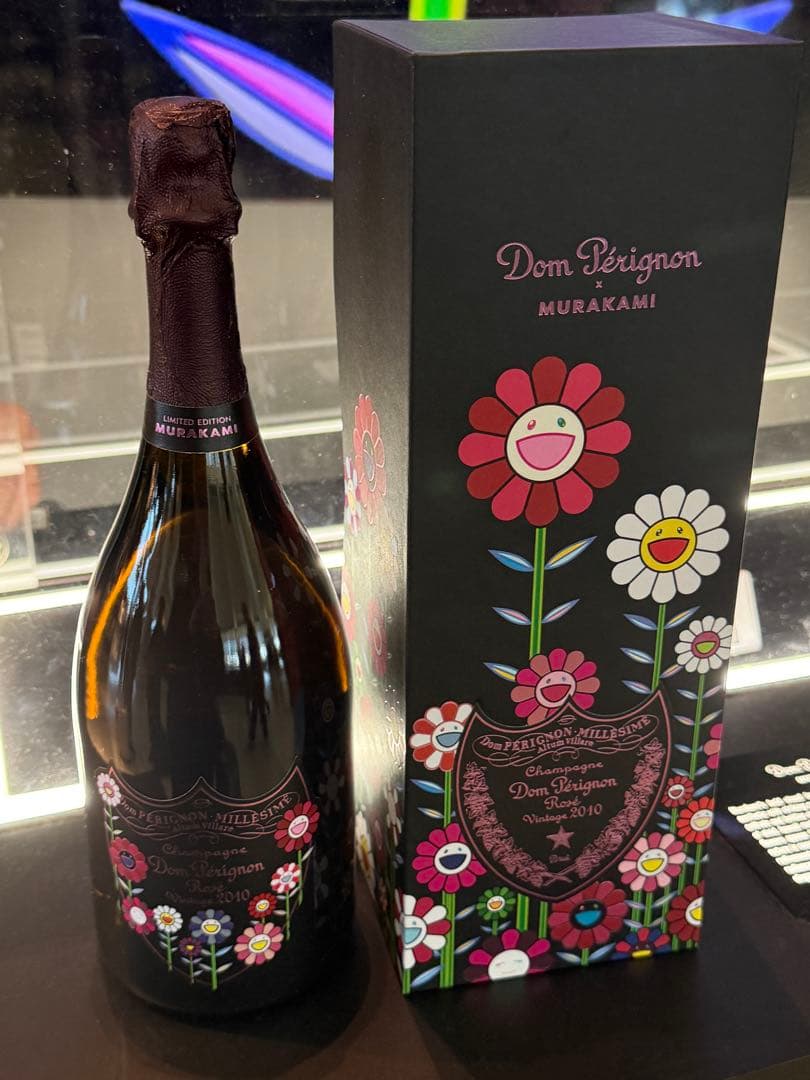 新品・希少　村上隆デザインの特別な2010 ドンペリ　ロゼ　3本セット