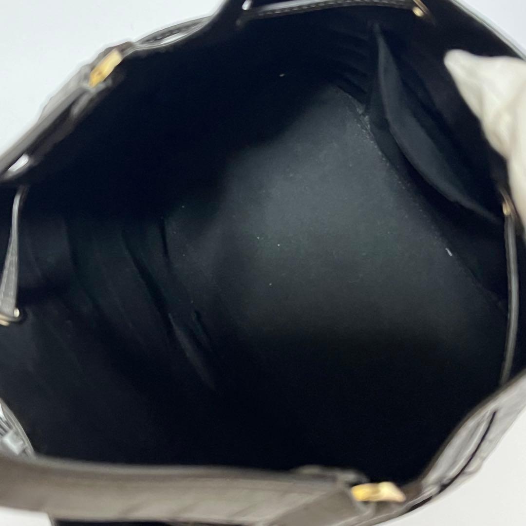 極美品✨現行ロゴ✨フルラ　コスタンザ　2way ショルダーバッグ　クロコ　黒色