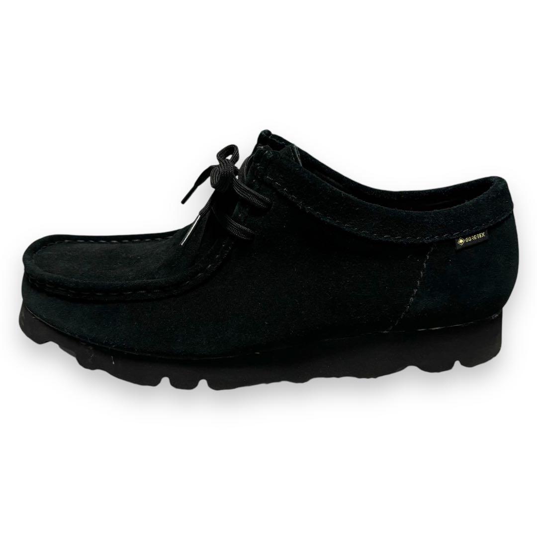 極美品 未使用級 クラークス ワラビー ゴアテックス スエード ブラック 黒