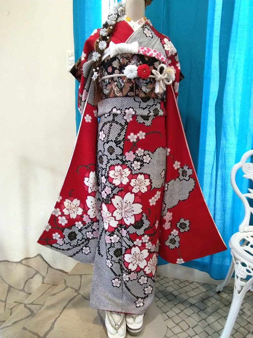 【専用です‼️】振袖フルセット、正絹絞り振袖、成人式、ガード加工