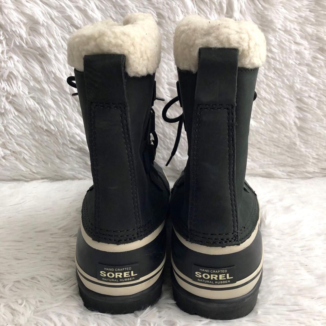 ブーツ レディース 24 黒 SOREL CARIBOU ソレル カリブー 防寒