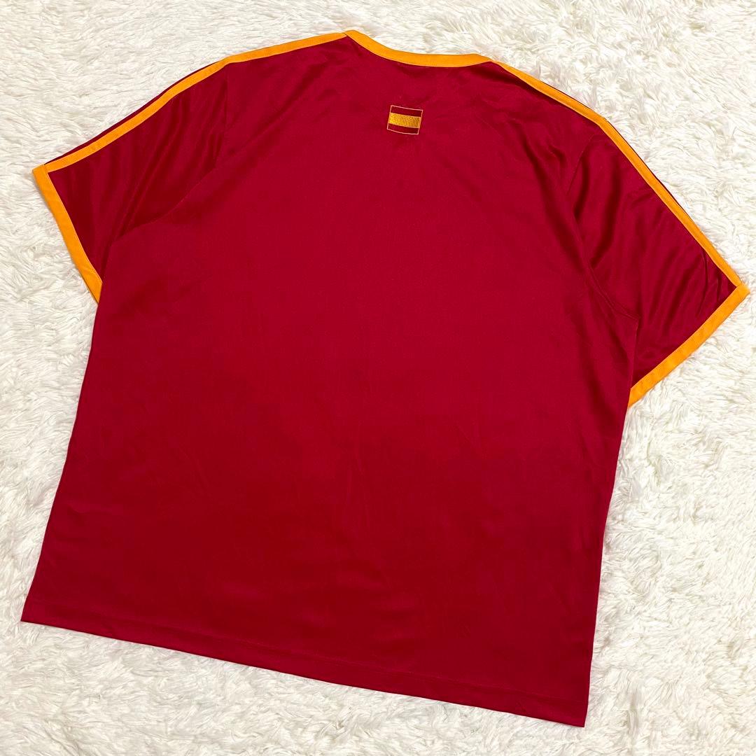 アディダス　スペイン代表　ゲームシャツ　刺繍ロゴ　スリーストライプ　ユーロ　XL