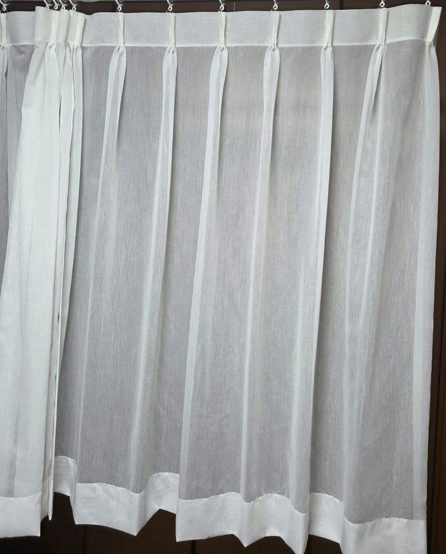 はな　ホワイト レースカーテン