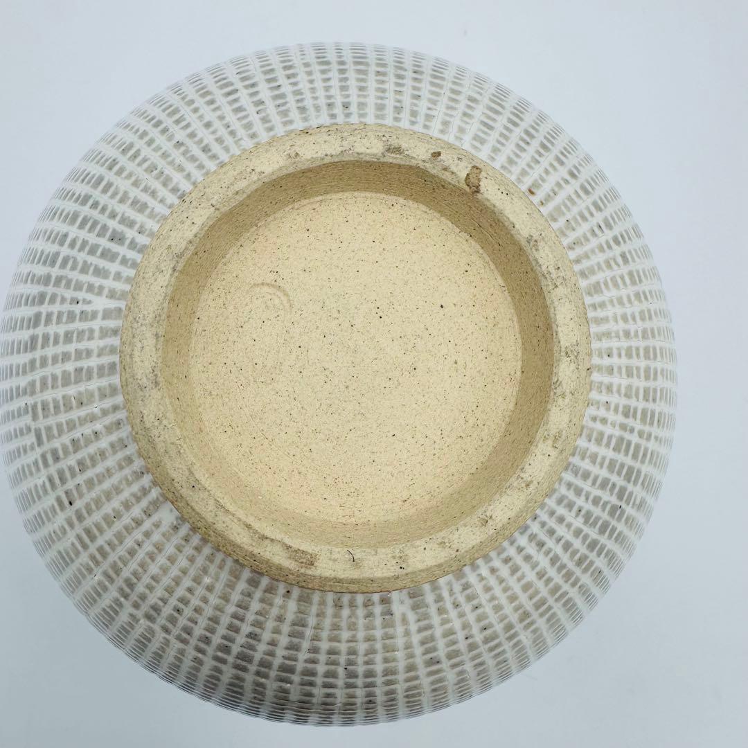 【膳所焼　陽炎園　三島写　芋頭水指　共箱　茶道具】骨董　アンティーク