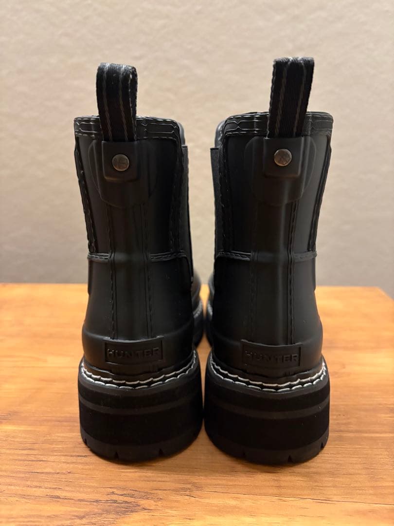 未使用◆Hunter リファインドステッチチェルシーブーツ 23cm