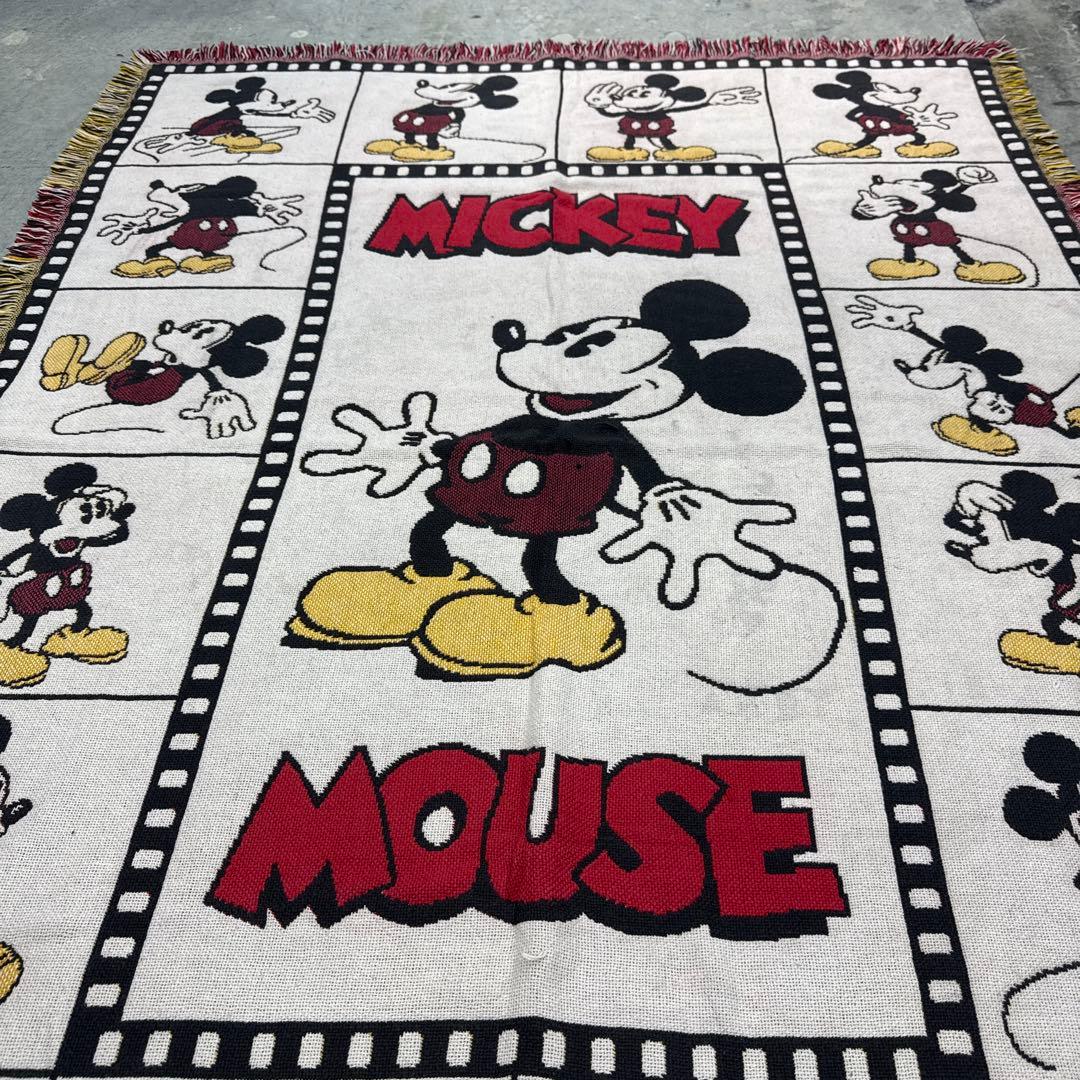 ディズニー　ミッキーマウス　マルチカバー　ソファカバー　ラグ　174x128