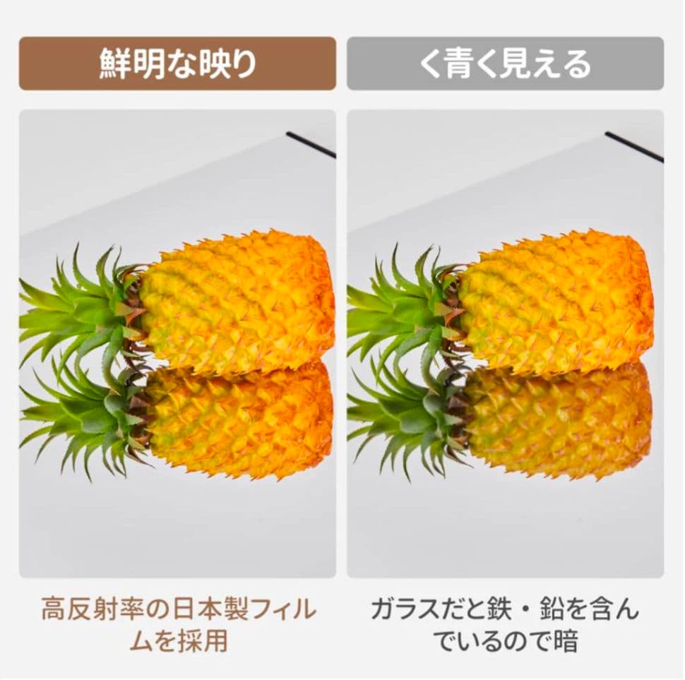 【新品】割れない全身ミラー 60×160cm シルバー 壁掛け＆立て掛け対応