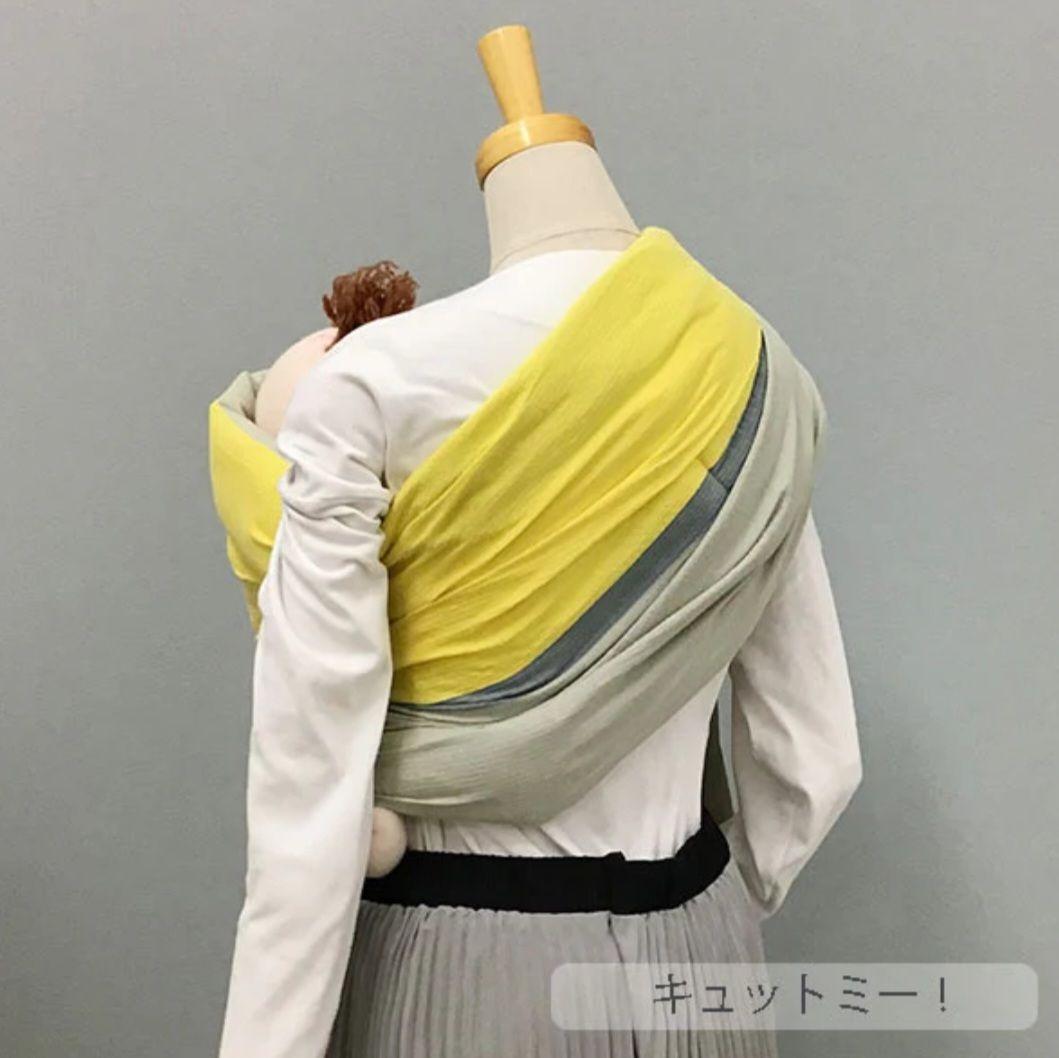 キュット ミー！823 しじら織 オリンピアード／サンド（薄手）抱っこ紐