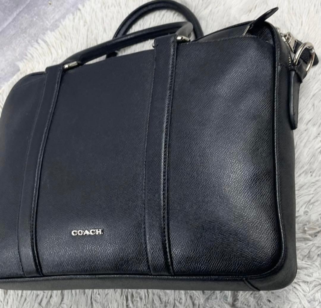コーチ レザー A4 ビジネス 2WAY メトロポリタン ブラック