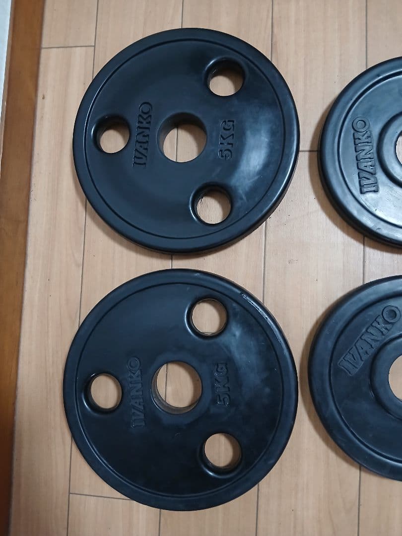 IVANKO イヴァンコ ラバー プレート。計17.5kg 穴径50mm