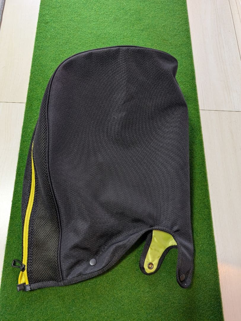 【美品】軽量 adidas キャディバッグ 黒/黄色　9型