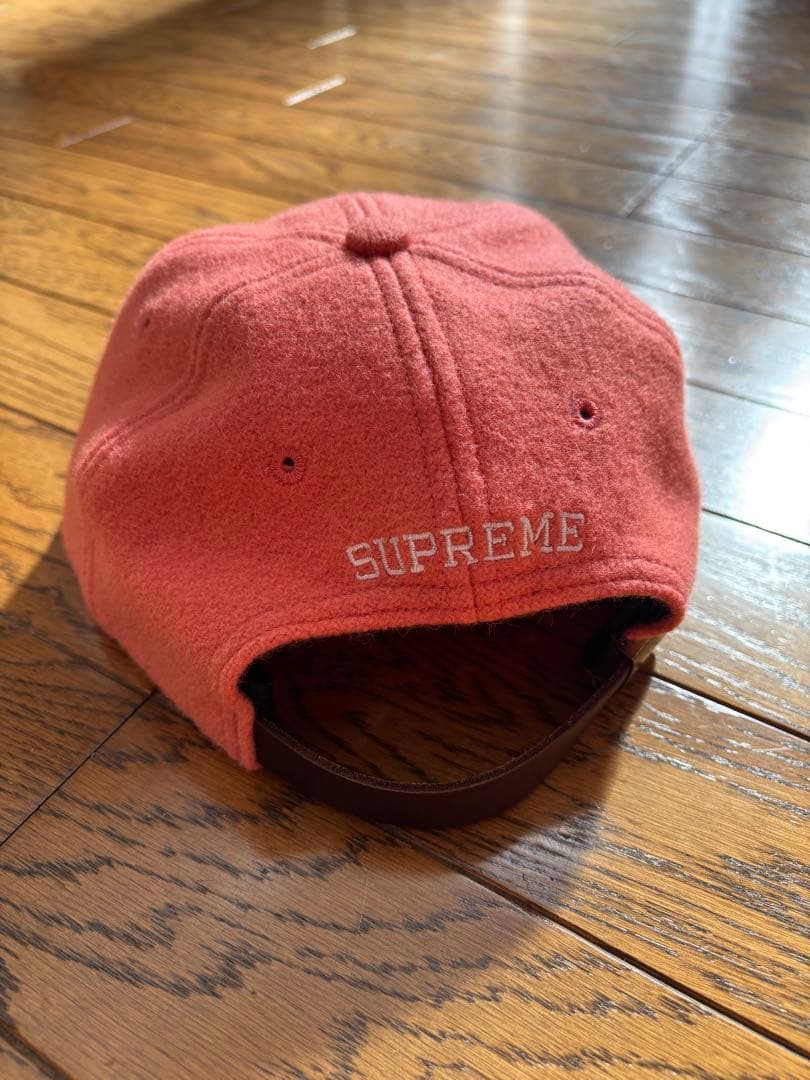 Supreme キャップ サーモンピンク