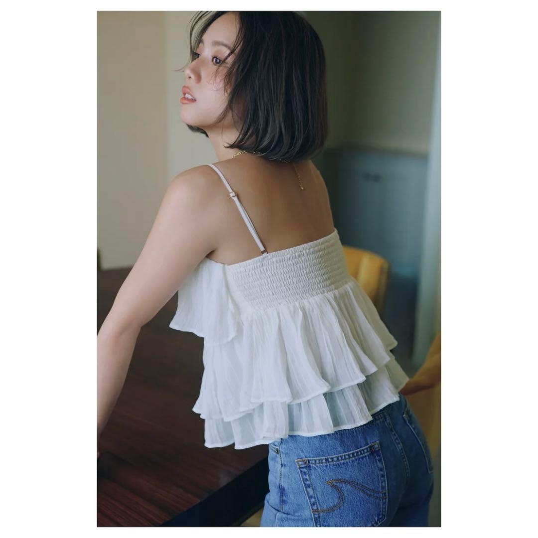 searoomlynn collab パッドinフリル 2wayキャミソール S