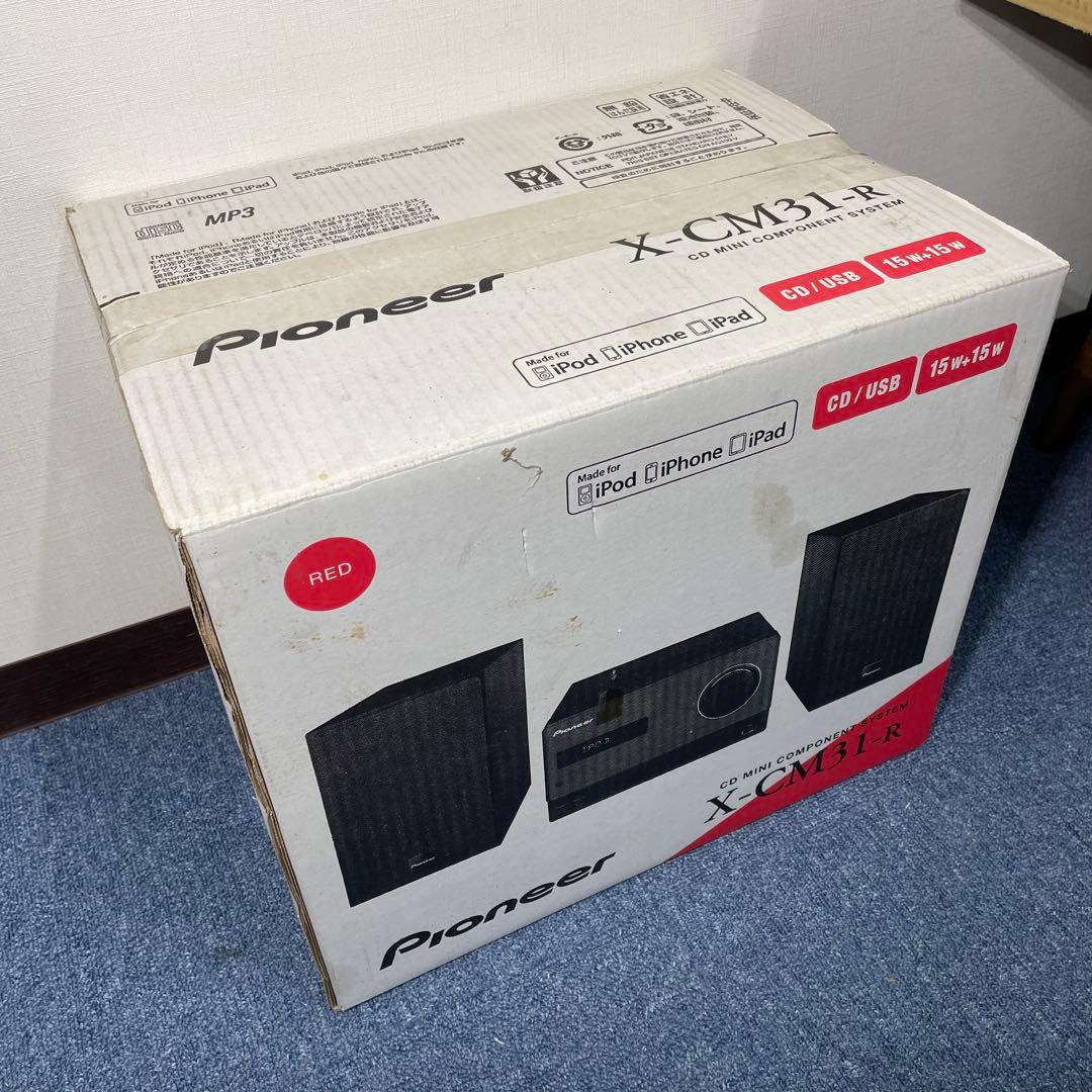 【美品・付属品完備】Pioneer X-CM31-R ミニコンポ レッド