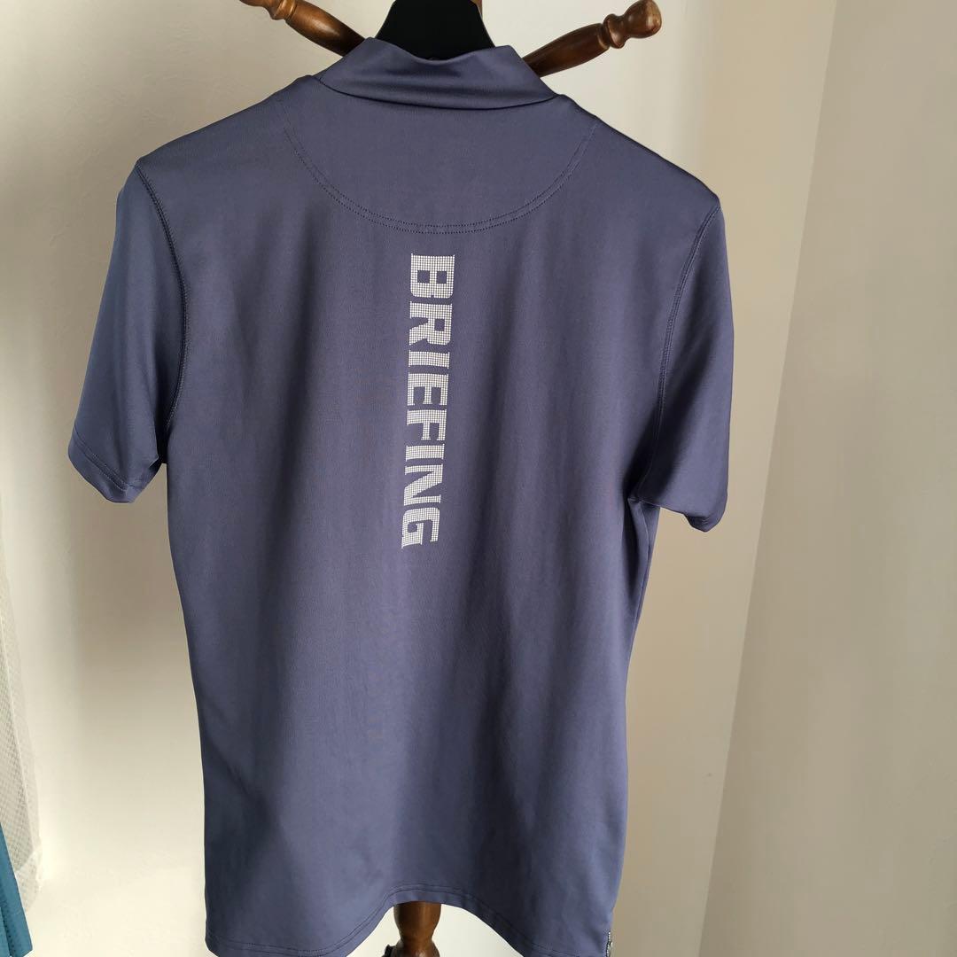 【美品】BRIEFING ブリーフィング モックネック グレー