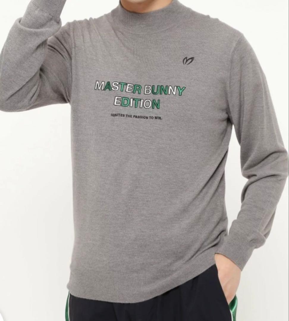 新品 パーリーゲイツ マスターバニー カシミヤ混 タートルネックニット(5)L