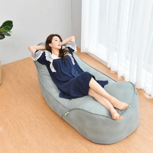 ゆったりビーズクッション カバー(カラー：ライトグレー)