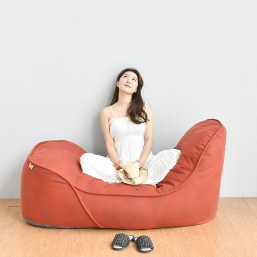 ゆったりビーズクッション カバー(カラー：ライトグレー)