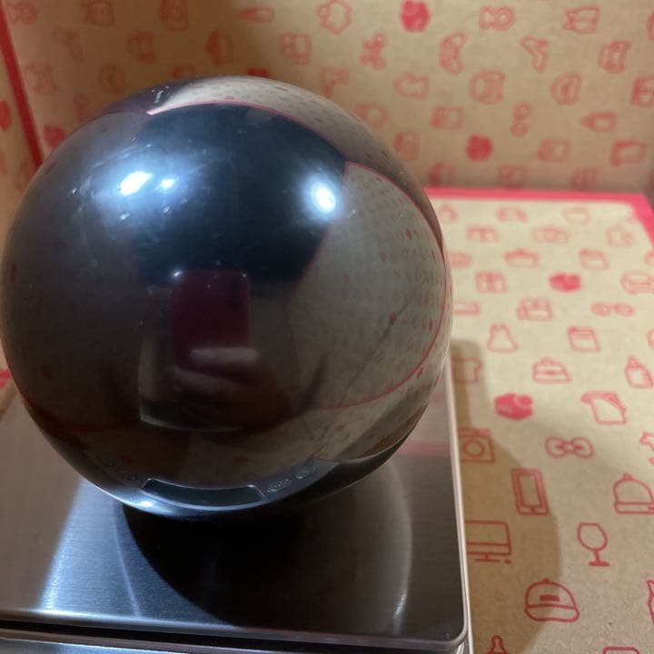 シュンガイト球体 7cm 漆黒　光沢あり 電磁波対策