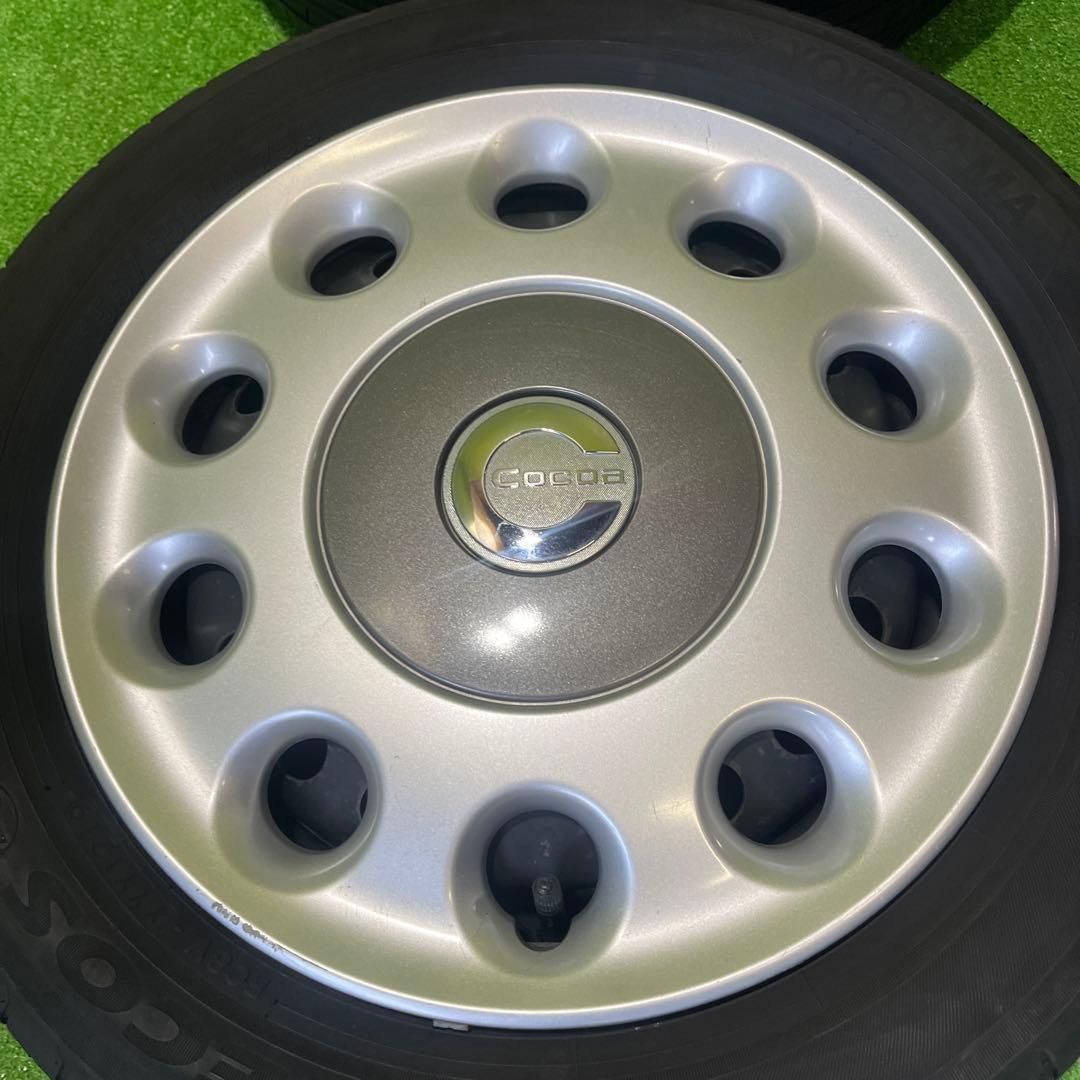 れ① 2本 ココア純正鉄ホイール　155/65R14セット！