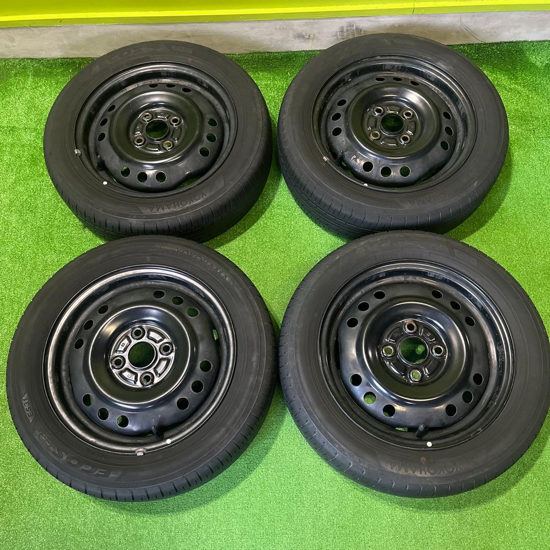 れ① 2本 ココア純正鉄ホイール　155/65R14セット！