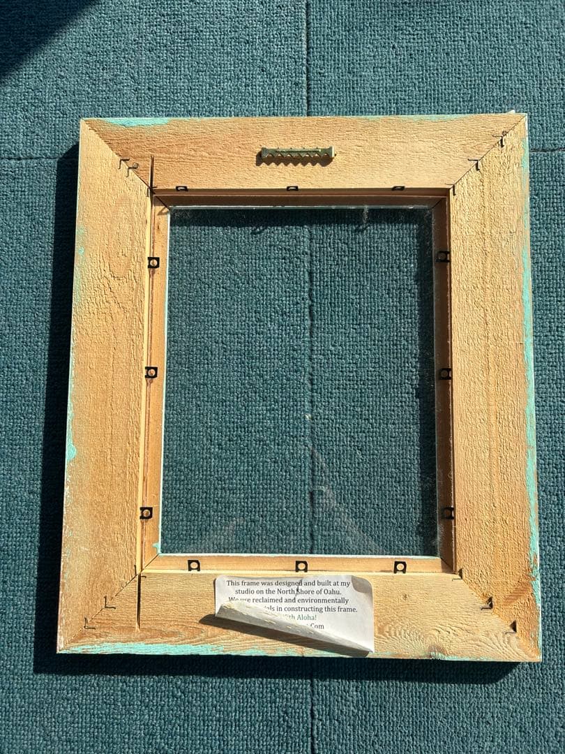 Heather Brownヘザーブラウン 木製ミントグリーン額縁