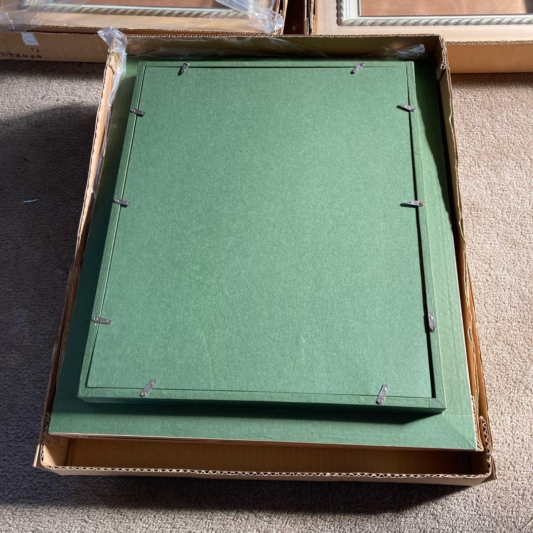 A F6号 内側青銅色混じりの銀色 油彩額縁 同種デザイン 3点まとめ売り