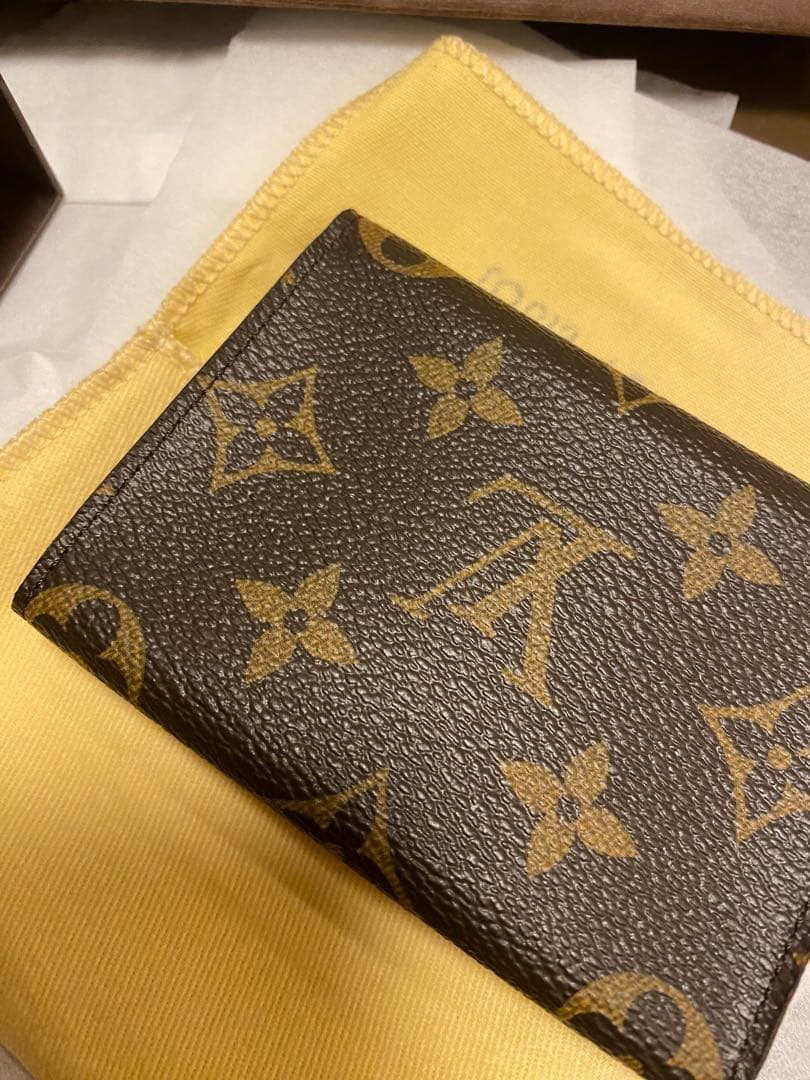 LOUIS VUITTON Carte Visite ブラウン