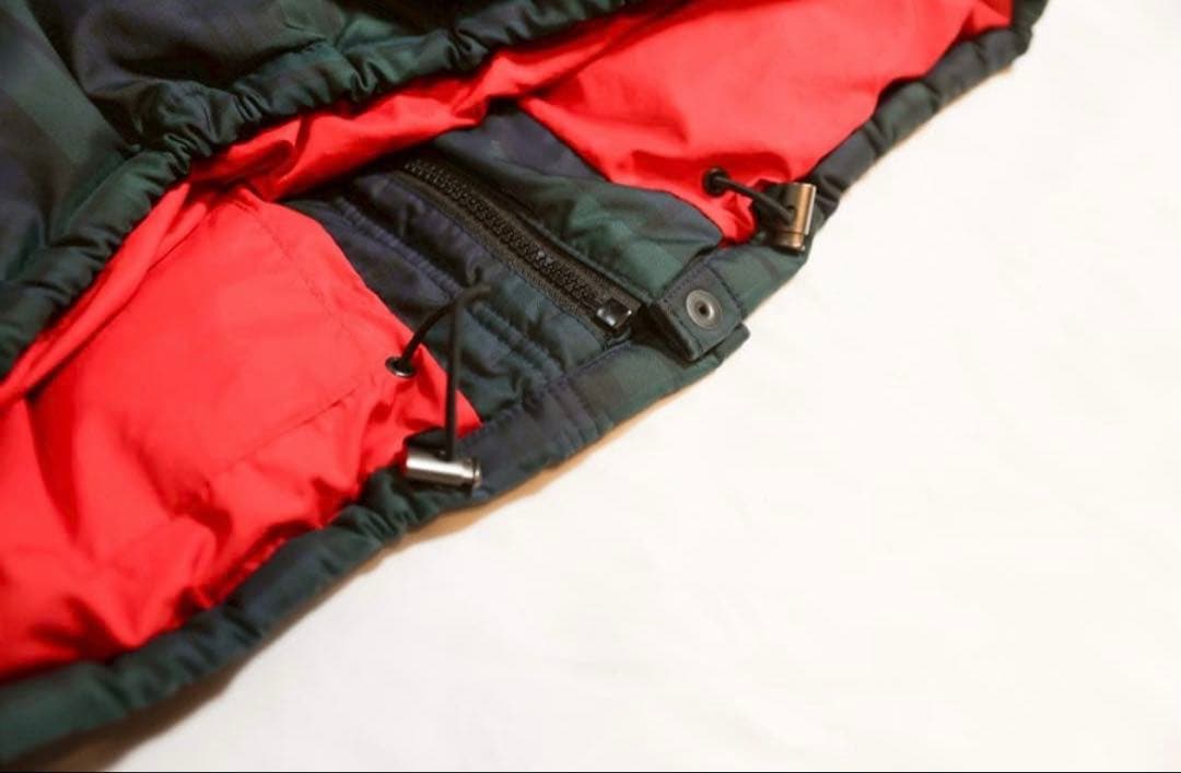 B*V様 90s ラルフローレン ダウン XL ブラックウォッチ 幅広 短丈 チ