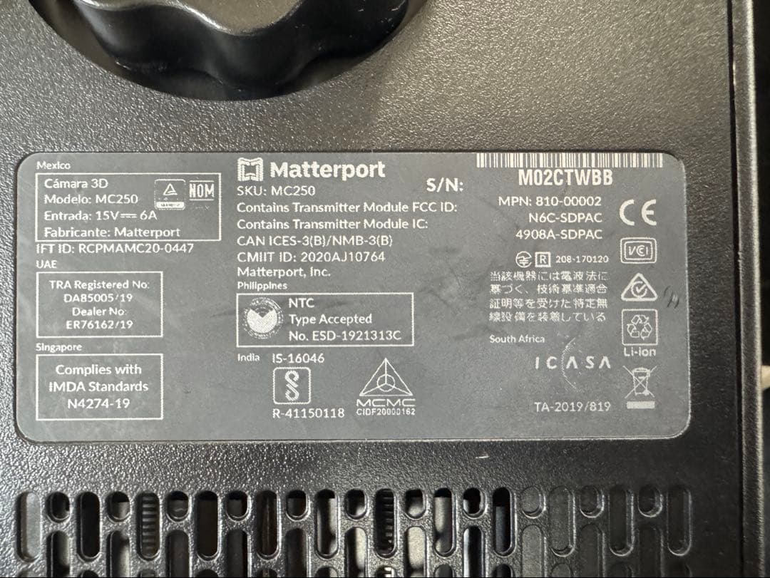 Matterport Pro2 3D カメラ マーターポート