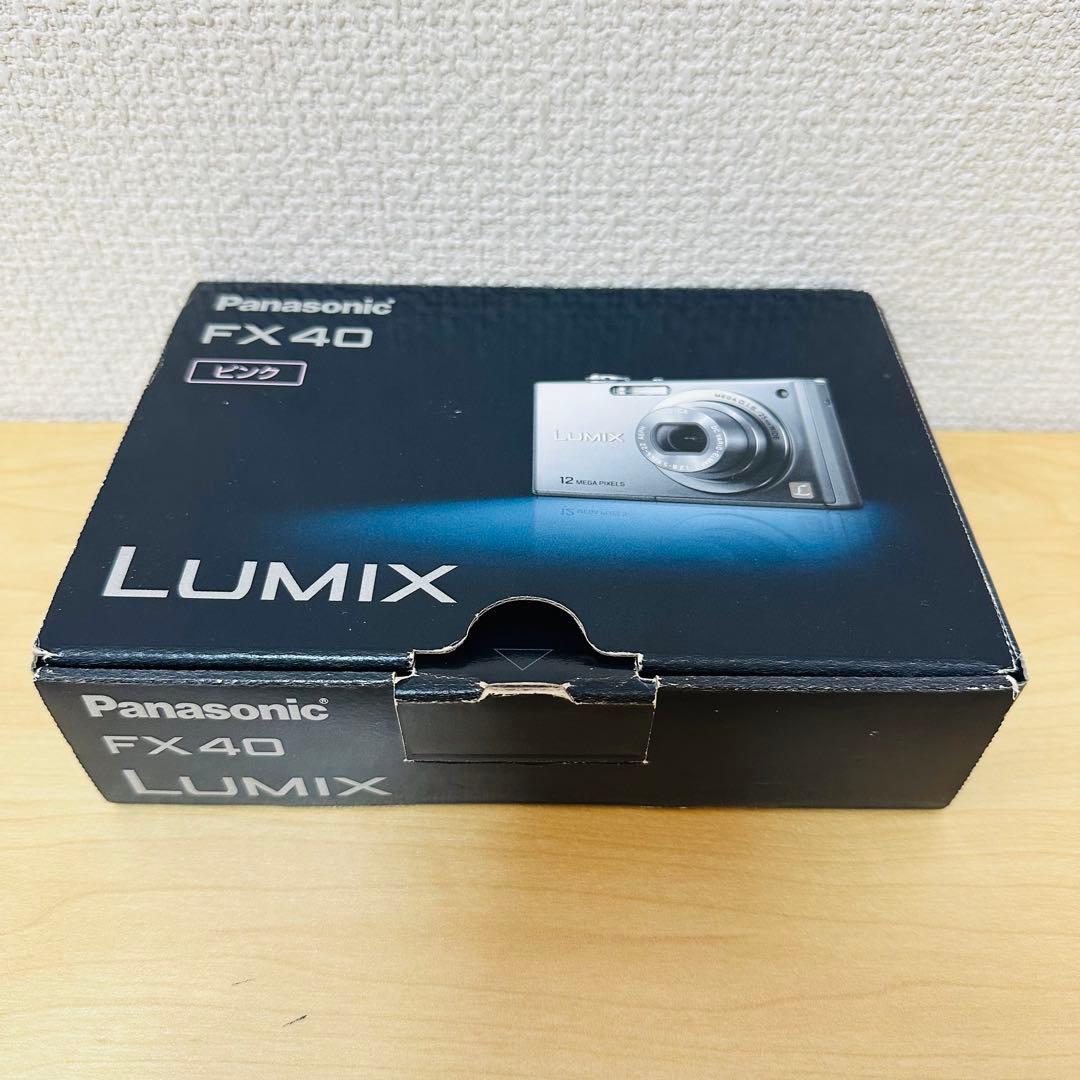 【動作品】Panasonic LUMIX DMC-FX40 ピンク 箱あり完品
