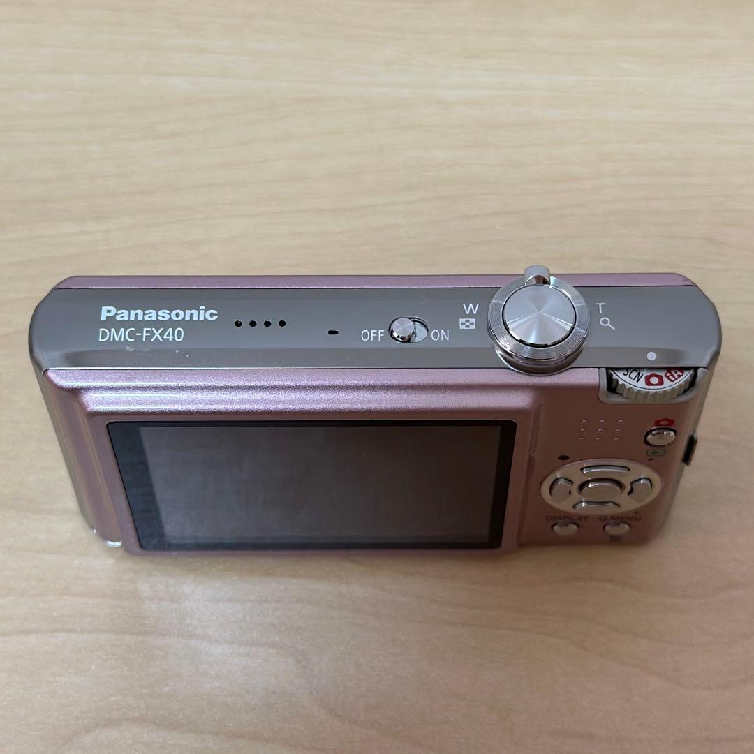 【動作品】Panasonic LUMIX DMC-FX40 ピンク 箱あり完品
