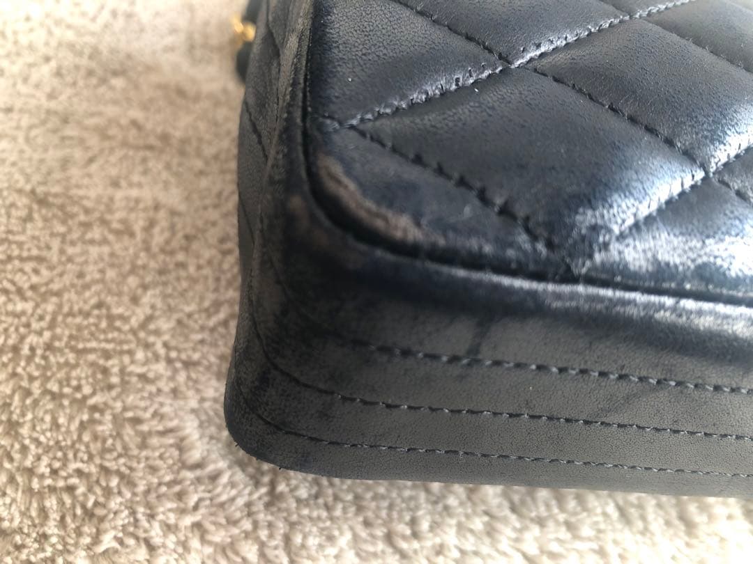 CHANELマトラッセ　ラムスキン　ショルダーバッグ