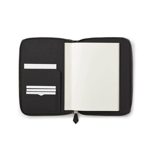 ボナベンチュラ_ファンクショナルノートケース_シュリンクレザー_黒ブラック未使用