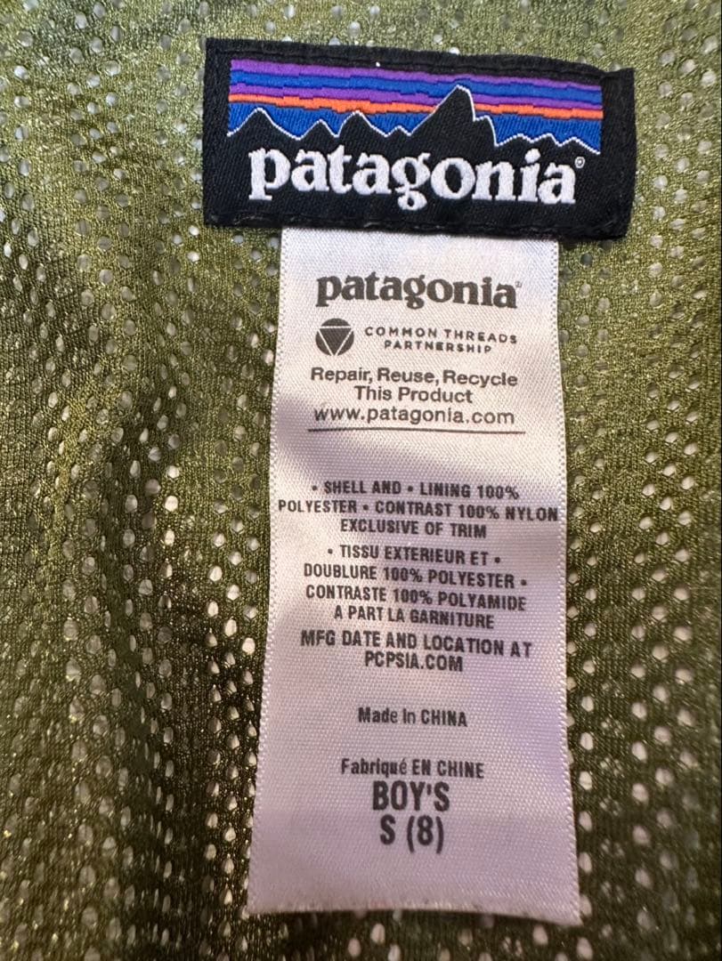 パタゴニア　スノーウェア　キッズ　130センチ　サイズS