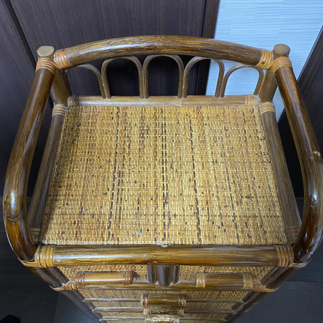 ラタン　籐　チェスト