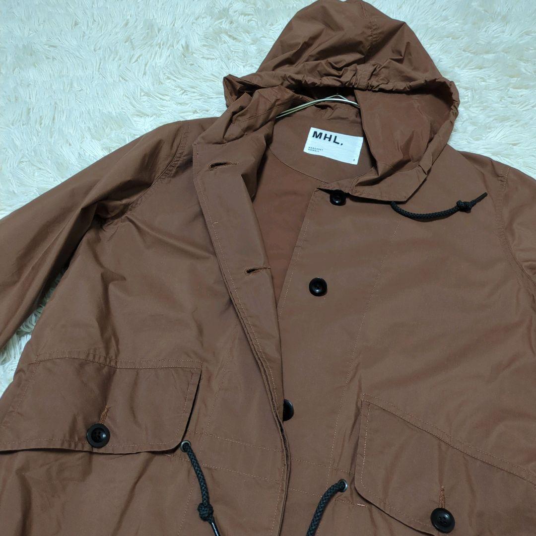 美品 マーガレットハウエル　MHL. モッズコート　フーディー エンジ　Ⅰ