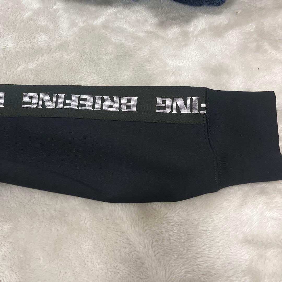 【美品】ブリーフィング ラインブルゾン メンズ　ブラック　L