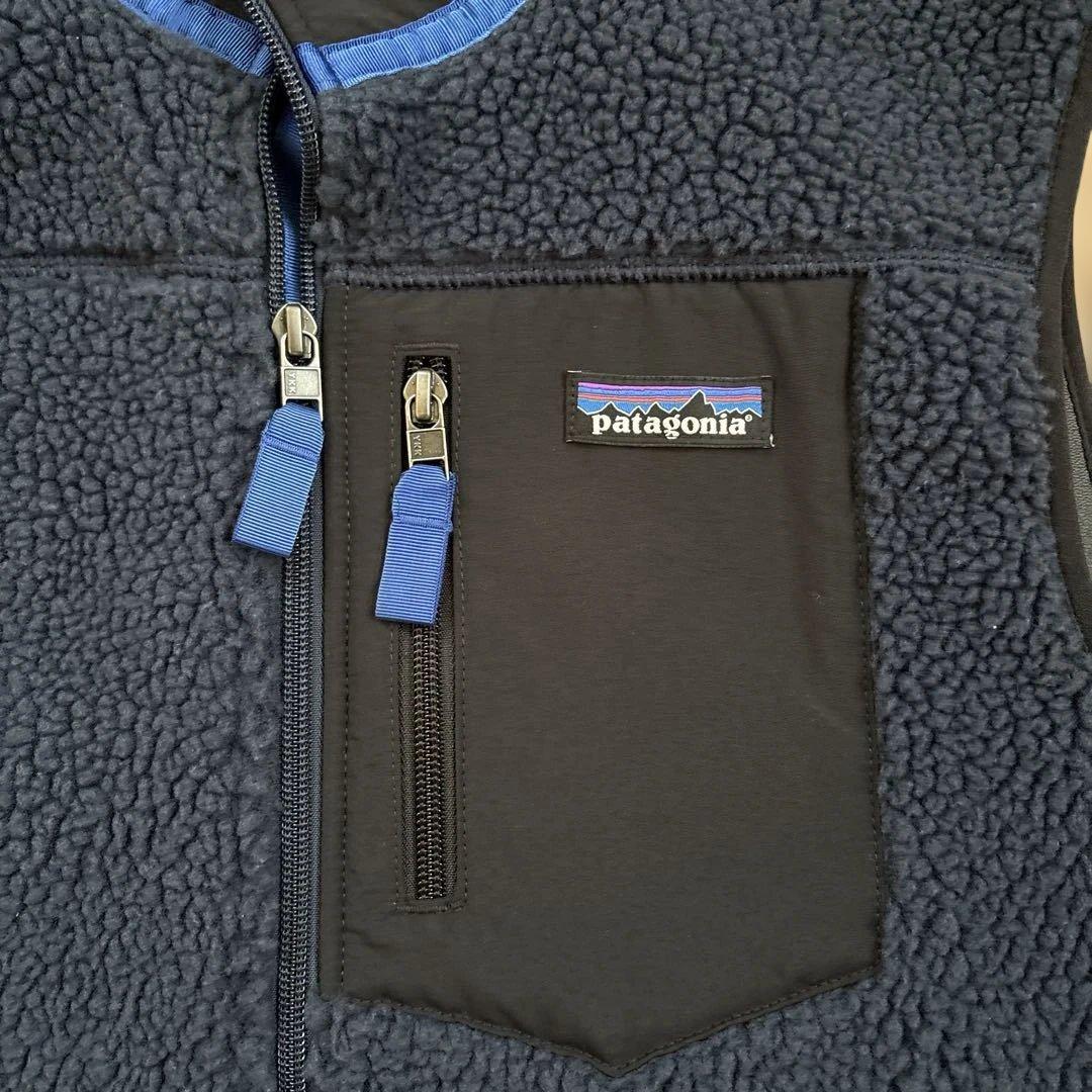 【美品】patagonia レトロx ベスト ネイビー