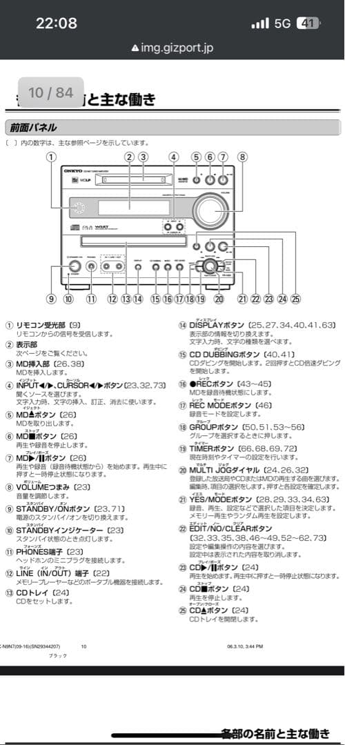 ONKYO FR-N7X CD／MDコンポ