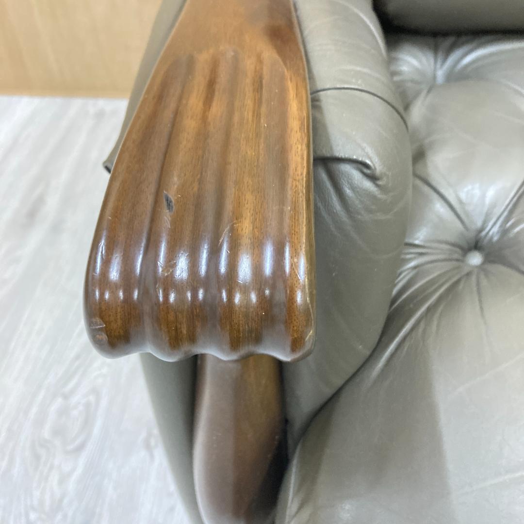 【マルニ】ベルサイユ　本革　アームチェア 1人掛けソファ　シングルソファ　B