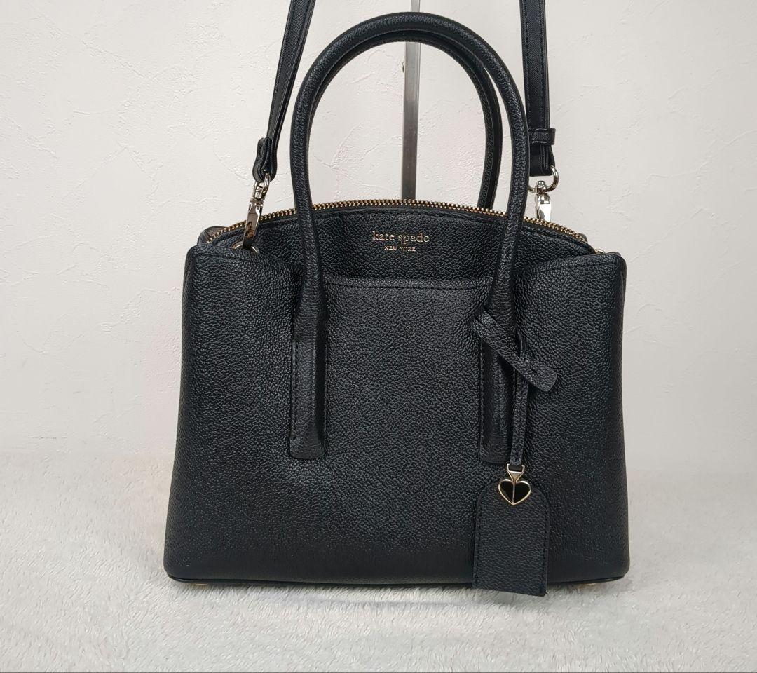 【美品】kate spade ケイトスペード　マルゴー　2way　レザー　黒
