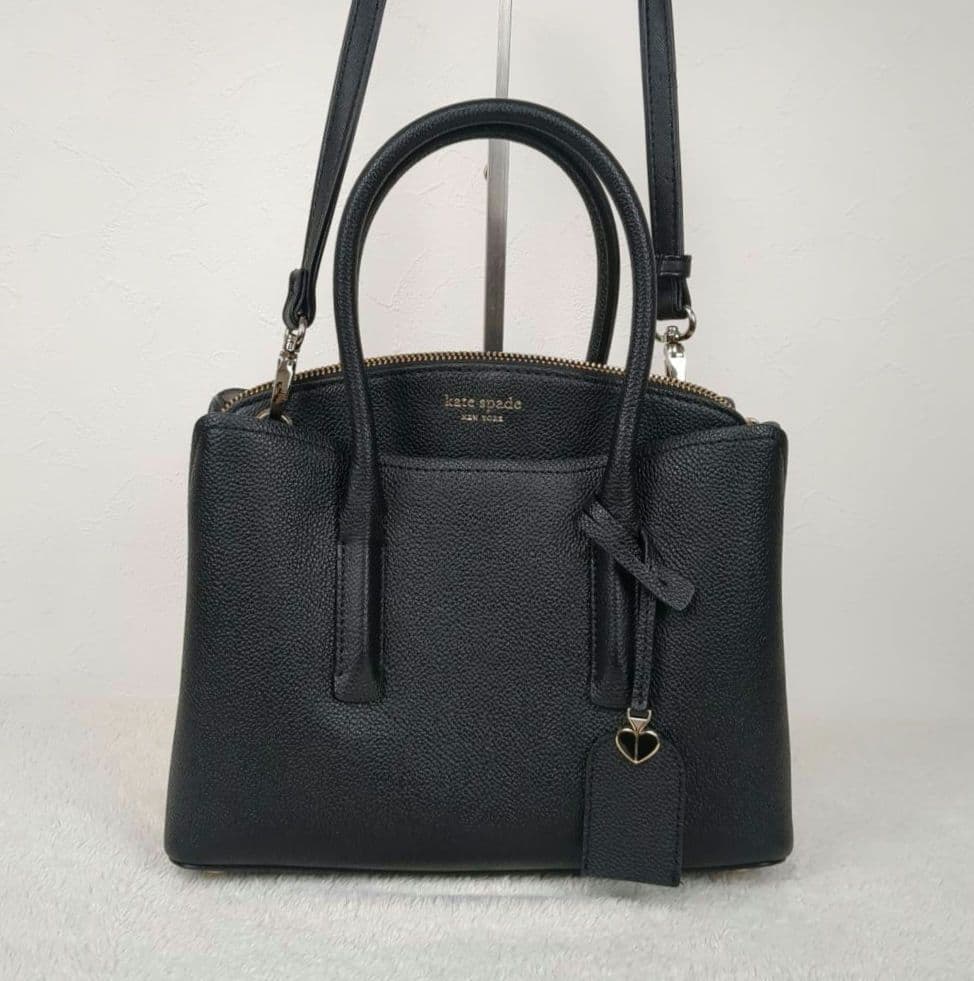 【美品】kate spade ケイトスペード　マルゴー　2way　レザー　黒