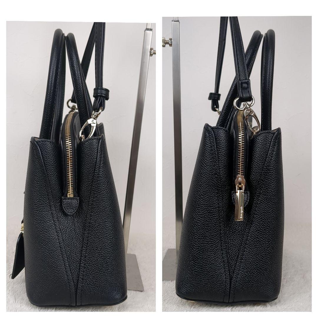 【美品】kate spade ケイトスペード　マルゴー　2way　レザー　黒
