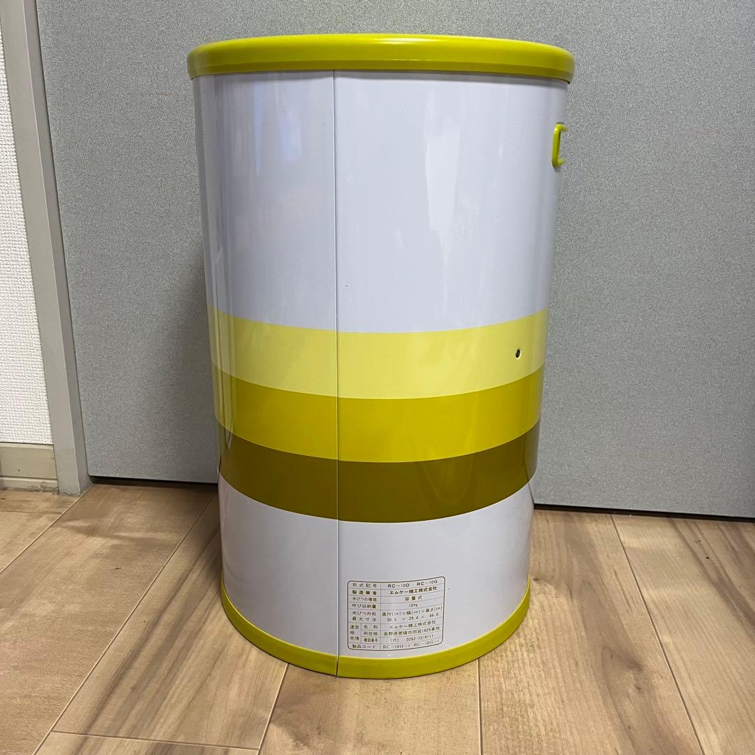 【未使用】エムケー　ミニコメ　米びつ　10kg 昭和レトロ　当時物