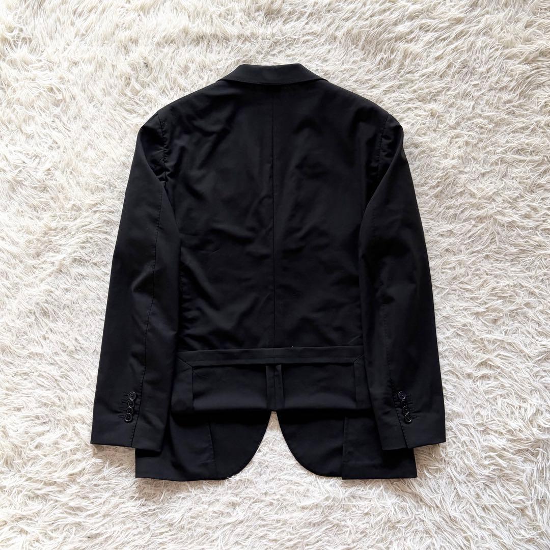 <美品>LARDINI ブラック ウール ジャケット サイズ46